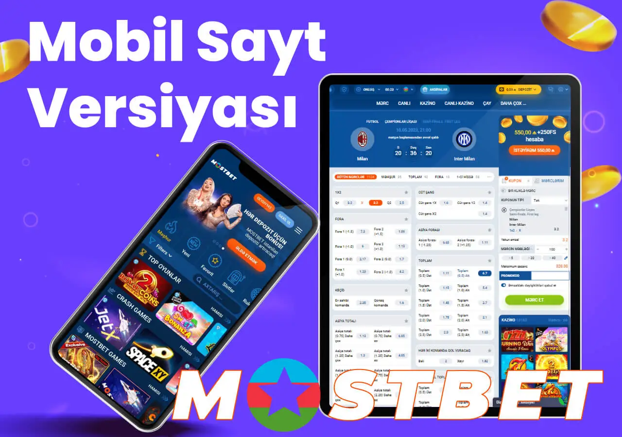 MostBet-in mobil versiyasına ümumi baxış
