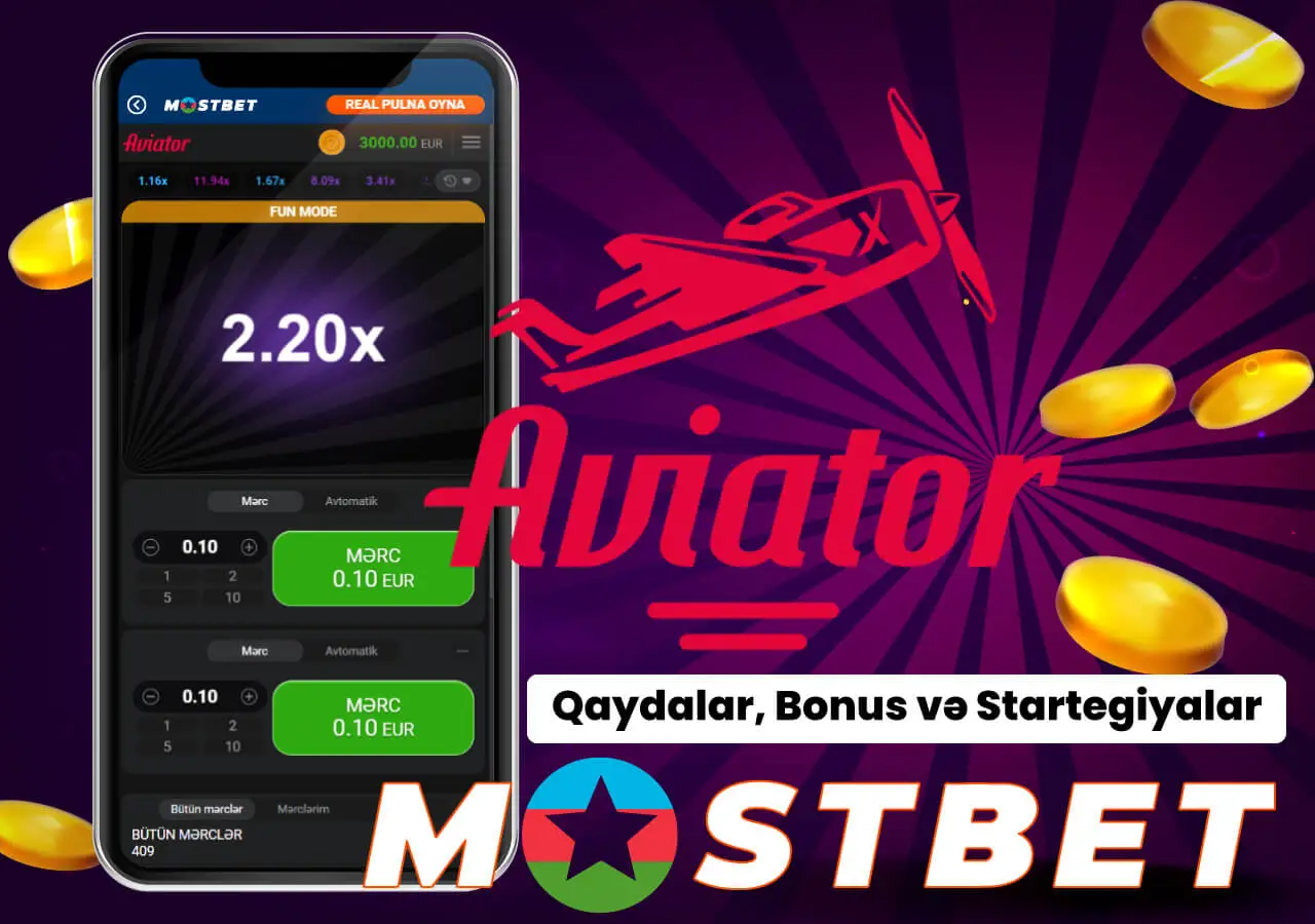 Aviator oynayın və bonus qazanın