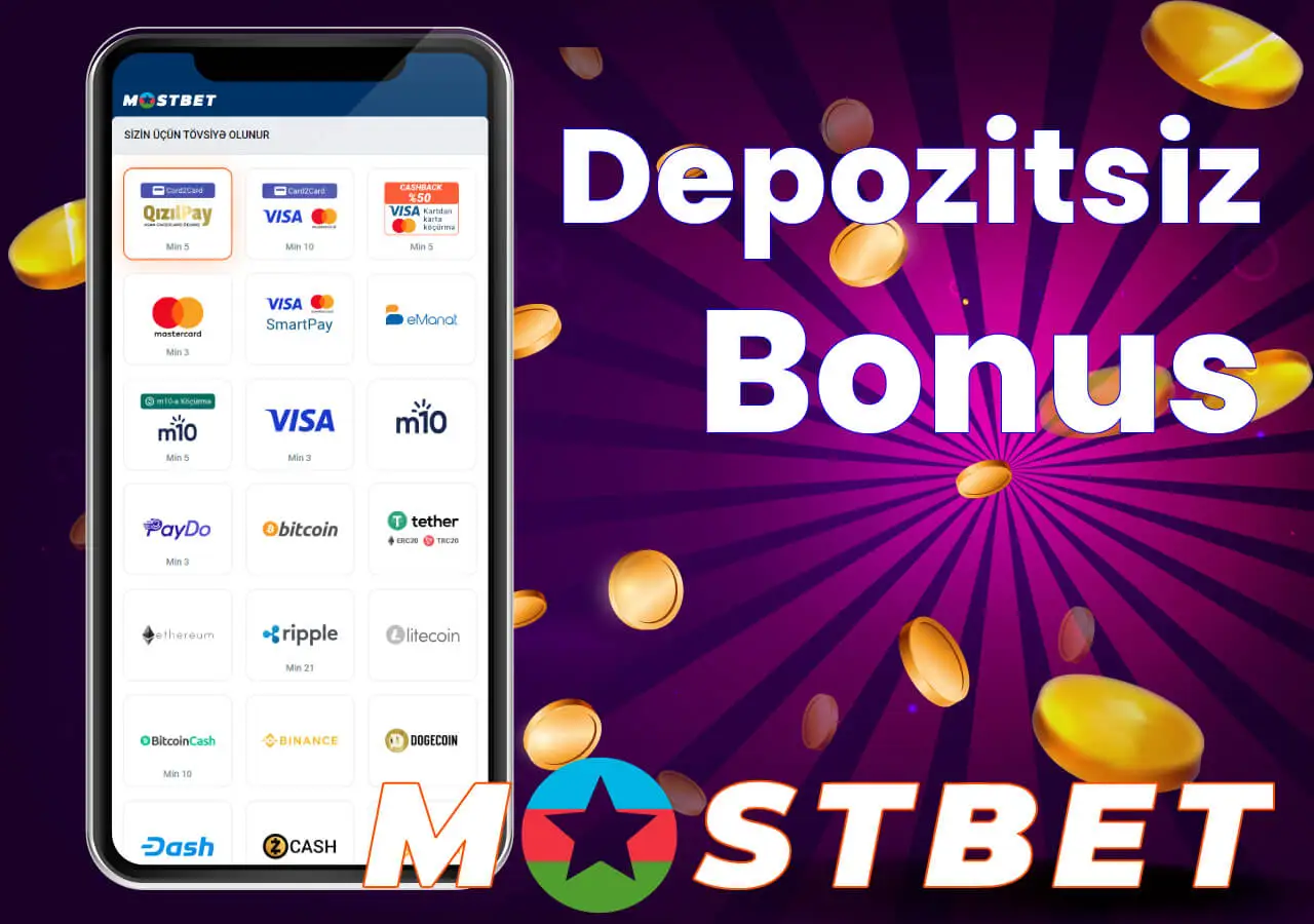 Qeydiyyatdan keçin və depozitsiz bonus qazanın
