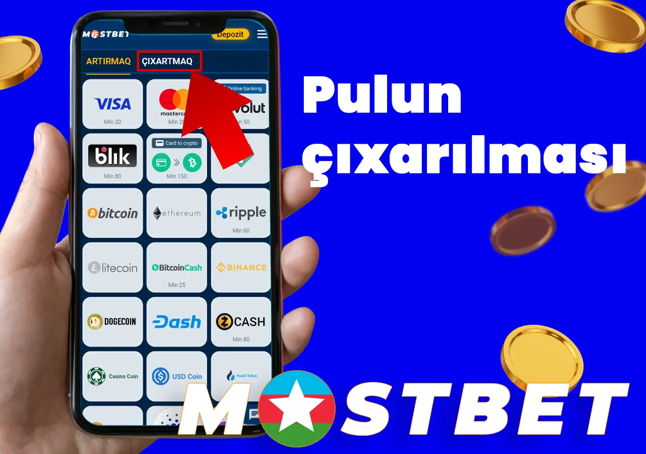 Mostbet hesabınızdan pulun çıxarılması